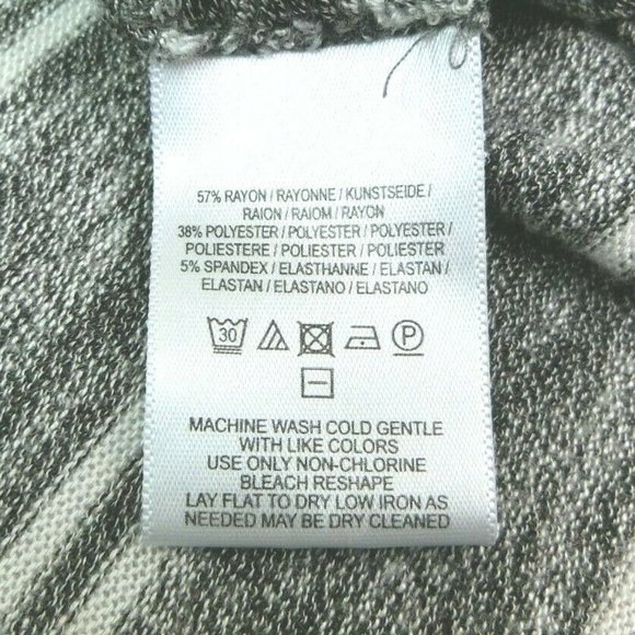 Anthropologie Postcard Pullover Tunic Grey Striped - Picture 8 of 8